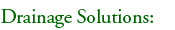 drainage solutions